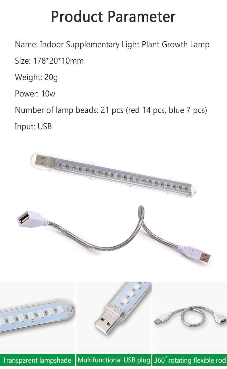 USB LED lampa za rast biljaka